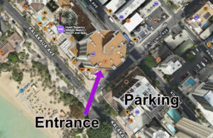 Hawaii Rock and Mineral Show Spring 2023 satellite image of the location 